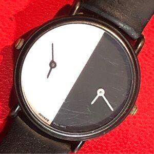 Black and White Dual Time Minimalist M & Company Kalman Watch